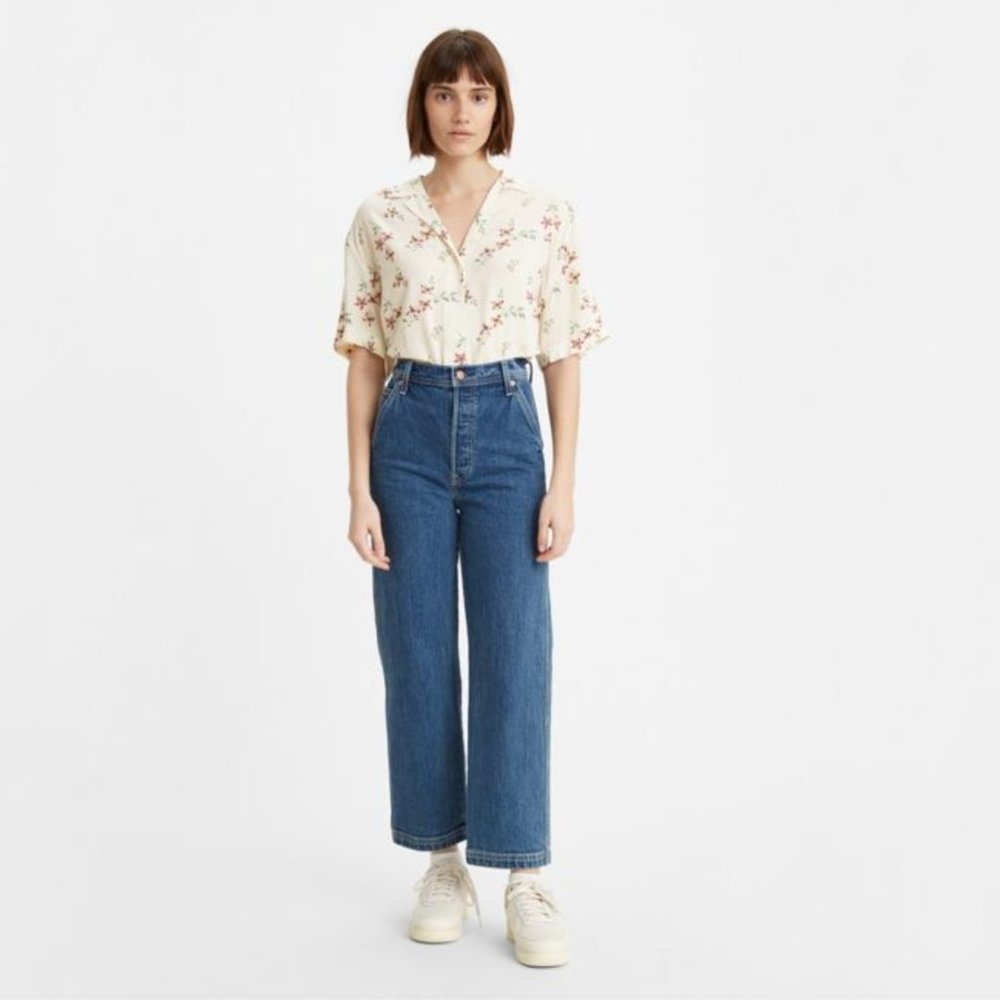 Levi's Ribcage Straight Ankle Utility Jeans - Nine to Five Wash - 30